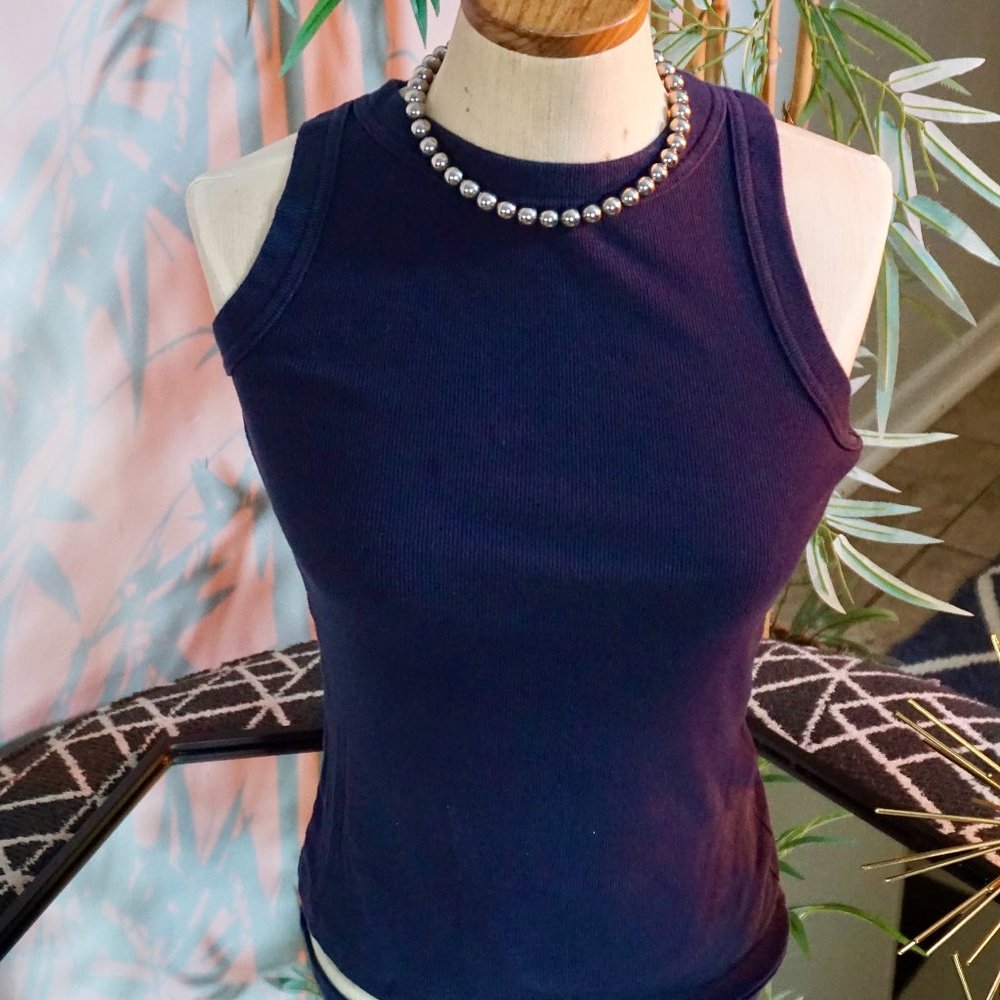 BANANA REPUBLIC NAVY TANK TOP ,SIZE M  (PREOWNED)